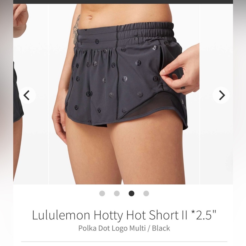 Lululemon size 6 logo hotty hots 2.5”